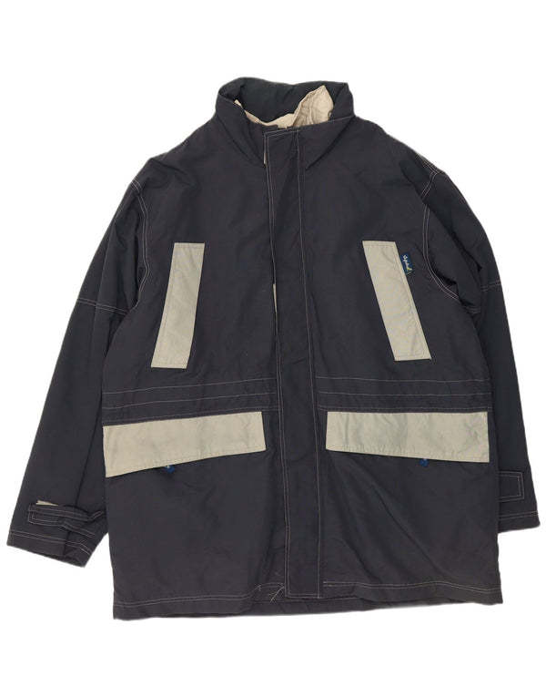 Cappotto giacca a vento da uomo AUSTRALIAN L'ALPINA UK 42 XL Poliestere blu navy