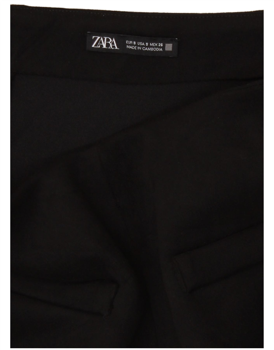 Minigonna Zara da donna piccola W28 nera