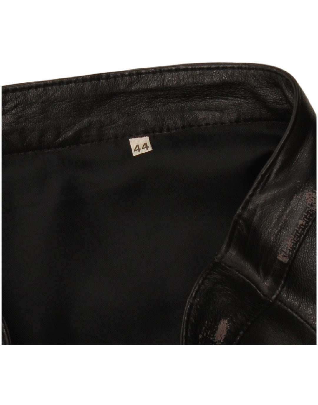 Gonna in pelle da donna VINTAGE IT 44 media W28 in pelle nera