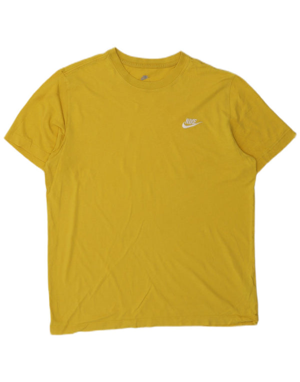 T-shirt da uomo Nike Top in cotone giallo medio