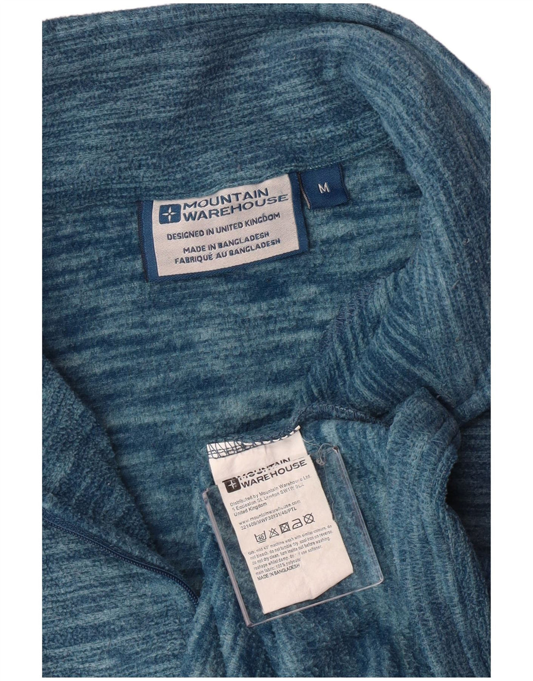 MOUNTAIN WAREHOUSE Maglione in pile da donna con collo e zip UK 14 Blu medio screziato