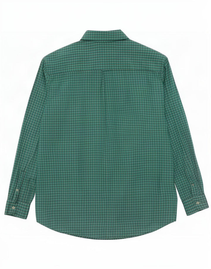 Camicia alta da uomo Chaps 3XL cotone a quadri verdi