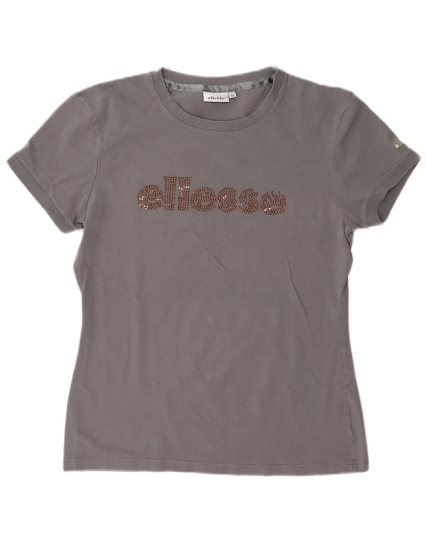 T-shirt grafica da donna Ellesse Top UK 18 XL Grigia