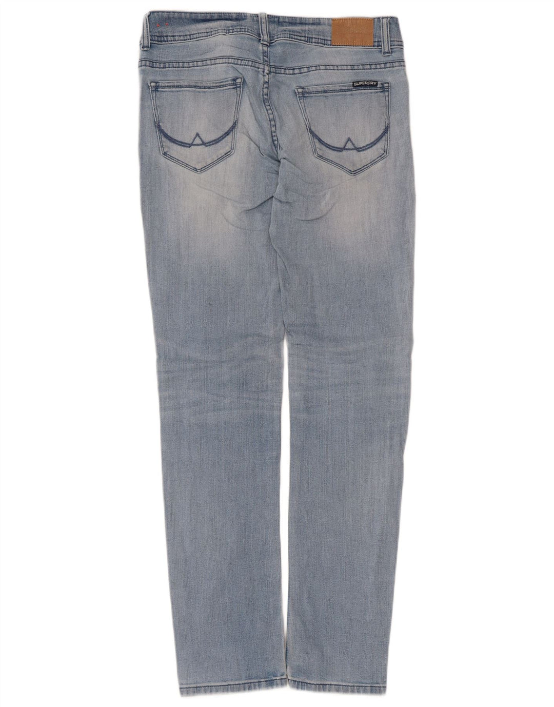 Jeans slim a sigaretta da donna Superdry W29 L32 cotone blu