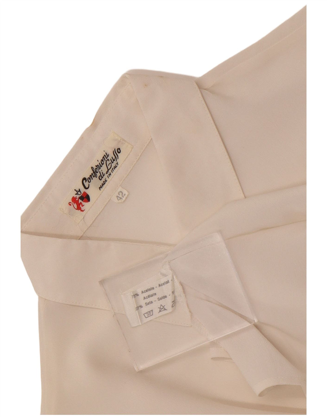 Camicia Donna Confezioni Di Lusso IT 42 Acetato Medio Bianco