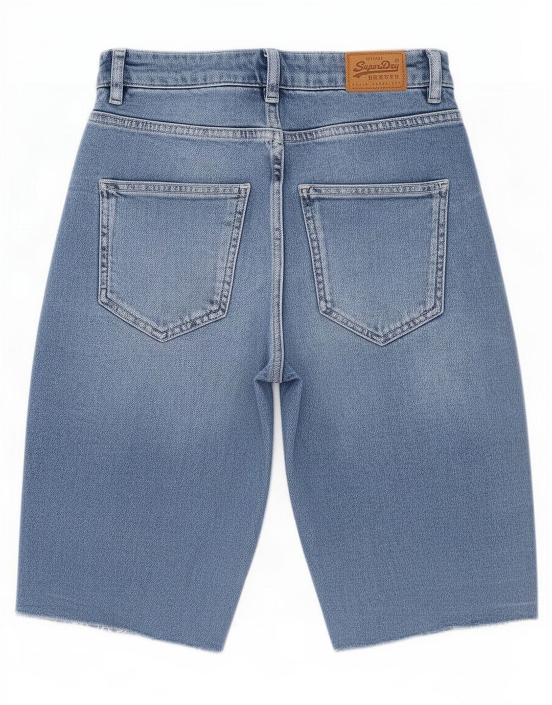 Pantaloncini di jeans da donna Superdry W28 cotone blu medio