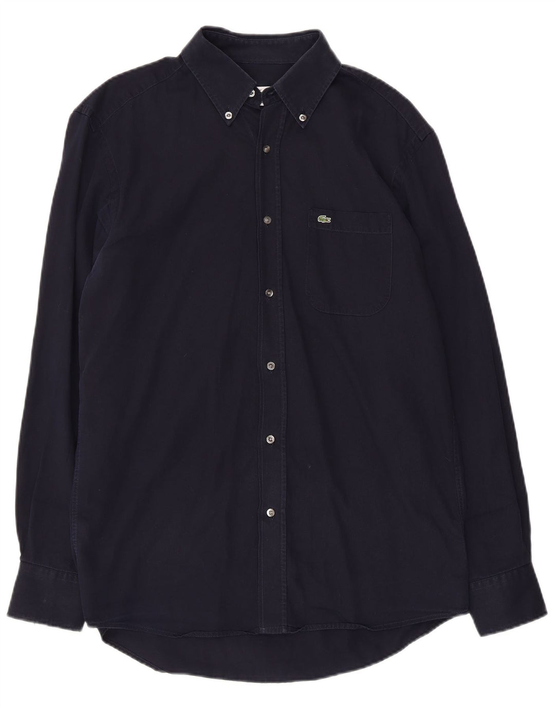 Camicia LACOSTE vestibilità regolare da uomo taglia 40 cotone blu navy medio