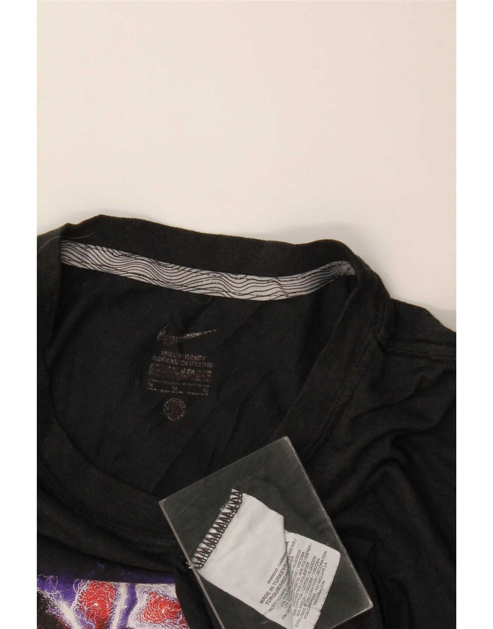 T-shirt grafica da uomo Nike Top in poliestere nero medio