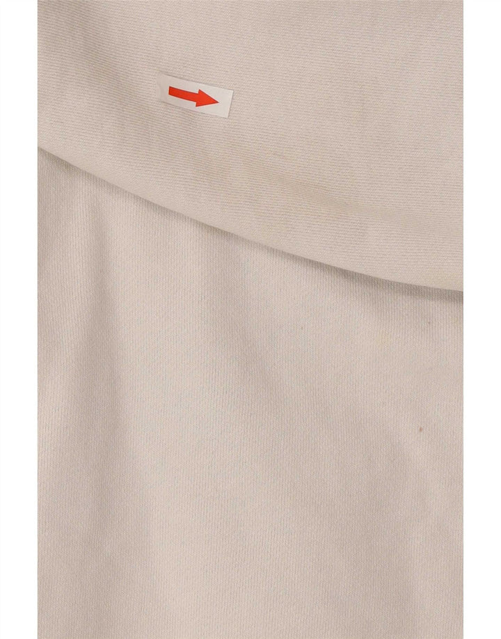 Fila Felpa grafica da uomo in cotone color block bianco medio