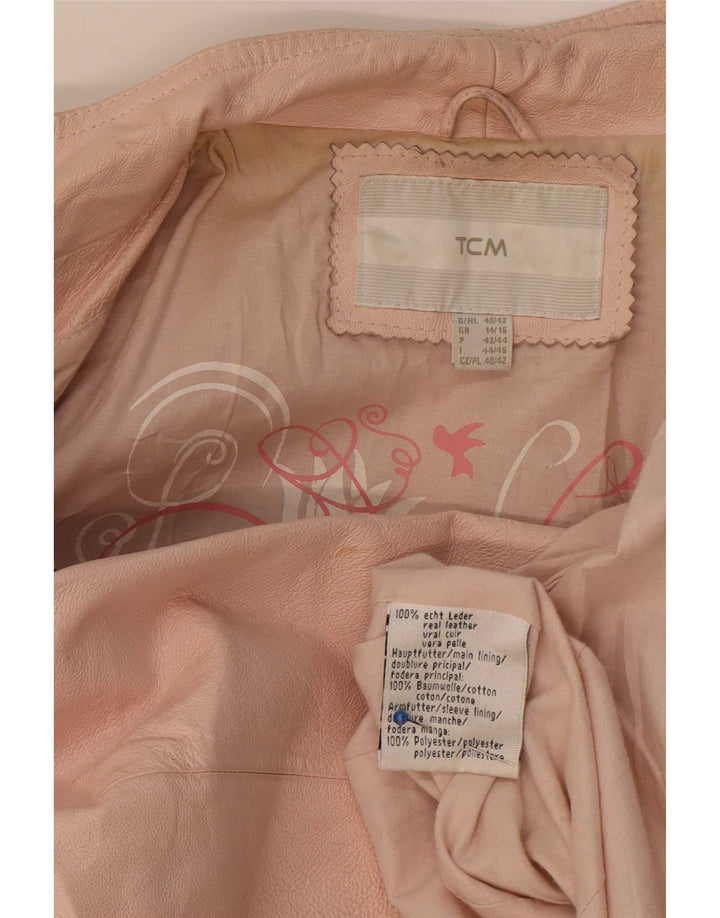 Giacca in pelle da donna TCM UK 14/16 grande rosa