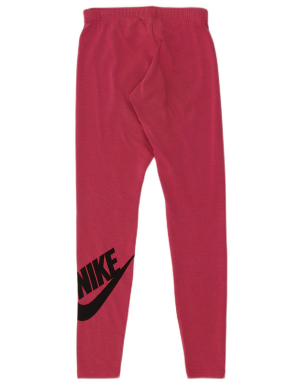 Leggings grafici da donna Nike UK 8 piccoli in cotone rosa