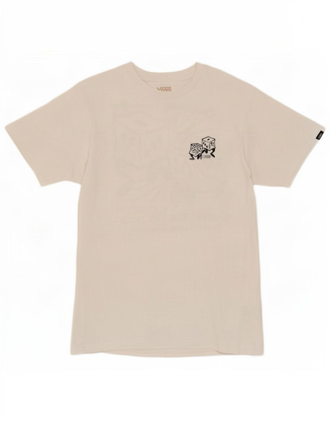 T-shirt grafica da uomo con vestibilità classica Vans, piccola, in cotone bianco