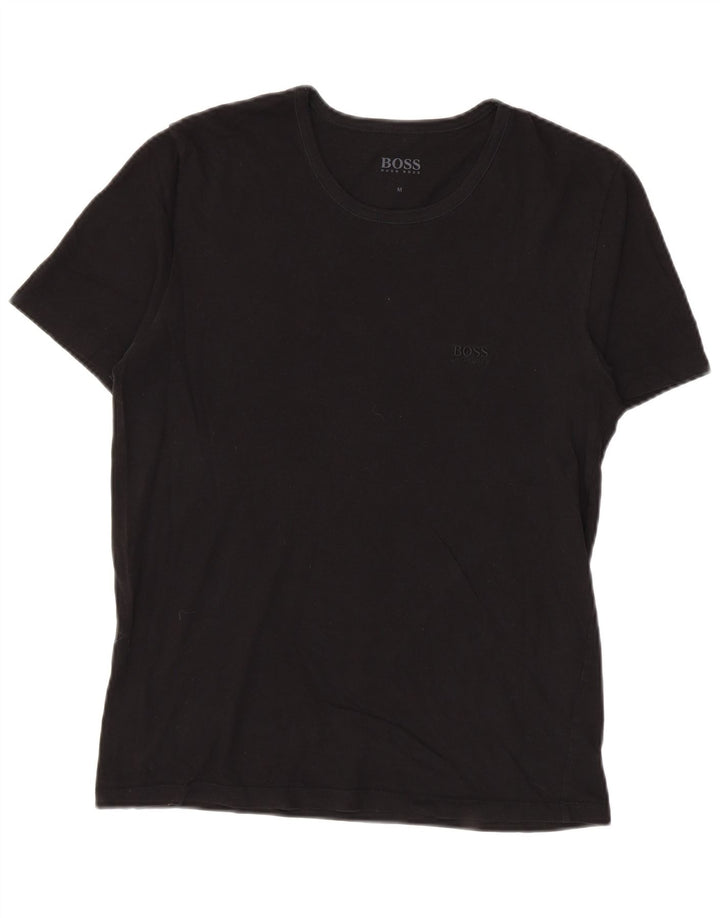 T-shirt da uomo Hugo Boss Top in cotone nero medio