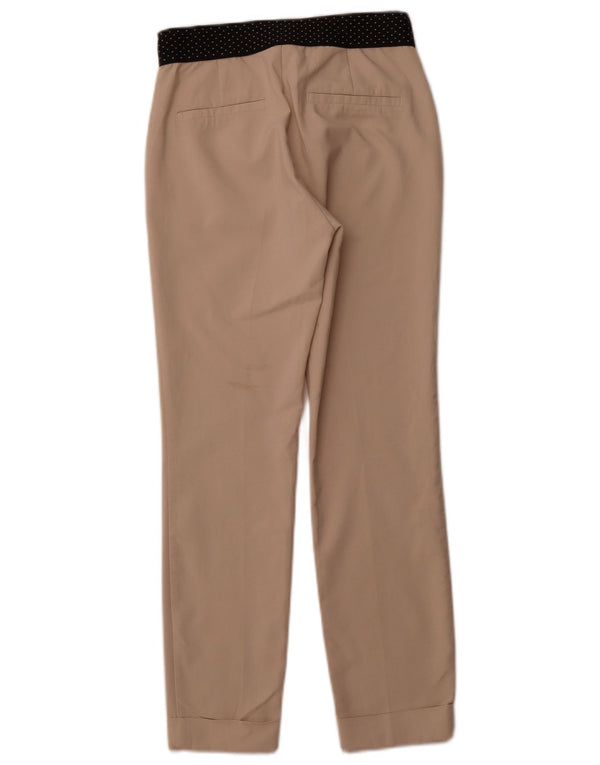 Pantaloni Chino affusolati da Donna ZARA XS W24 L26 Cotone Beige