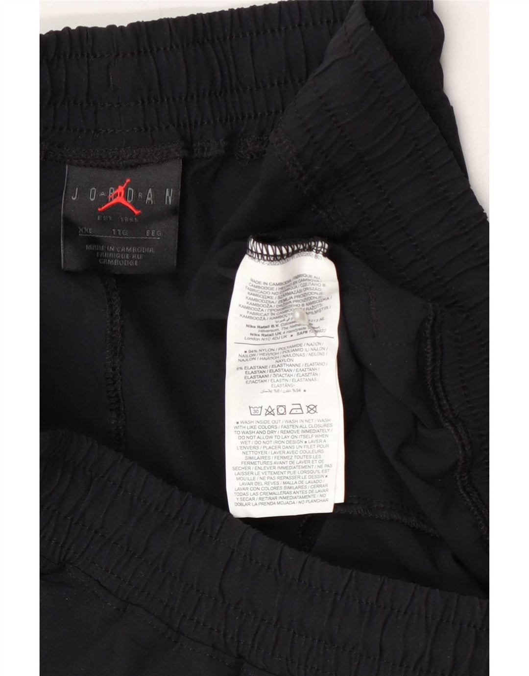 Pantaloni da tuta cargo Jordan da uomo 2XL nylon nero