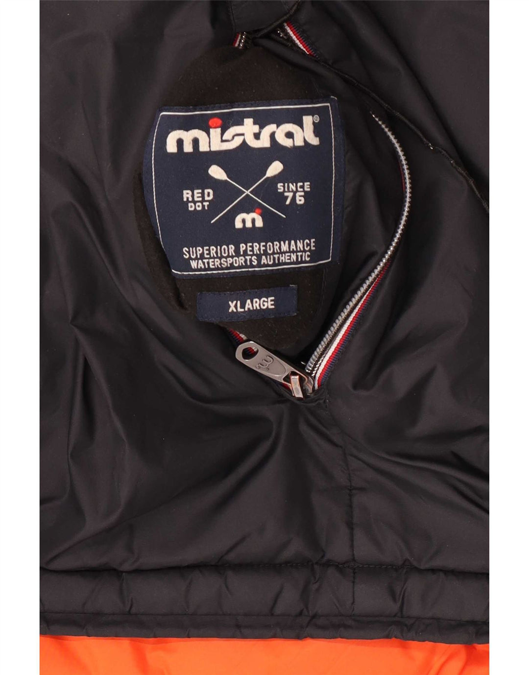 Giacca a vento reversibile con cappuccio da uomo Mistral UK 42 XL nera in poliammide