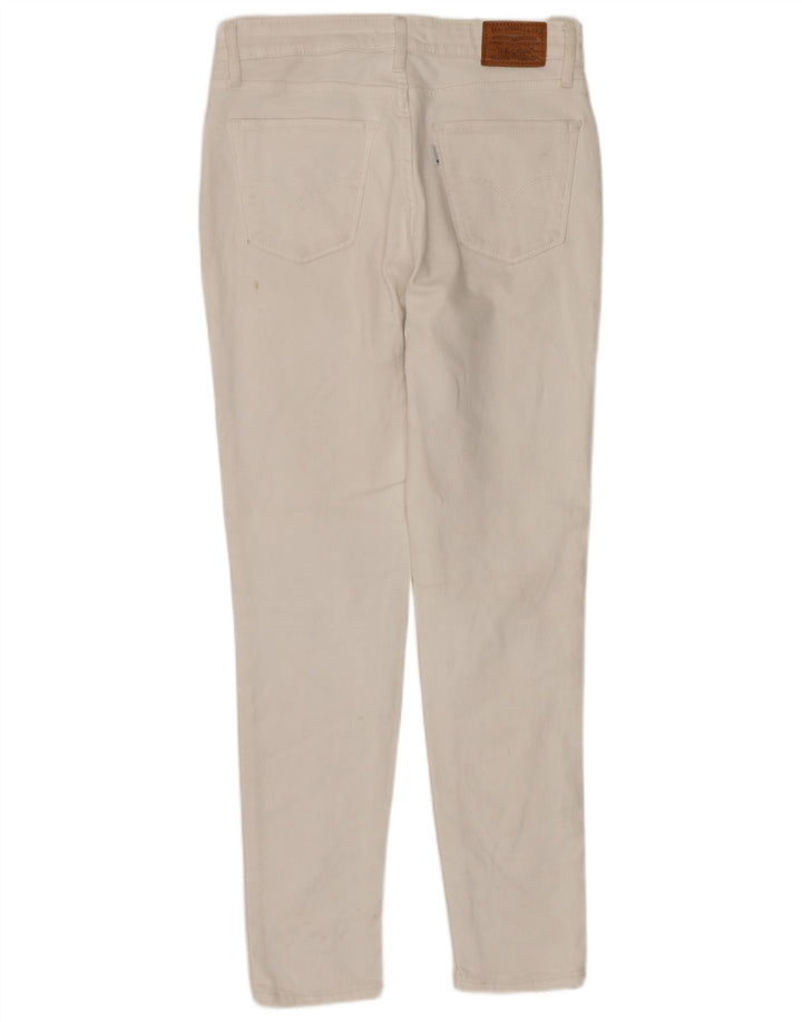 LEVI'S Jeans skinny a vita alta 721 da donna W28 L27 cotone bianco