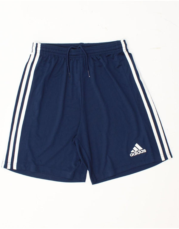 Pantaloncini sportivi ADIDAS Aeroready da uomo piccoli in poliestere blu navy