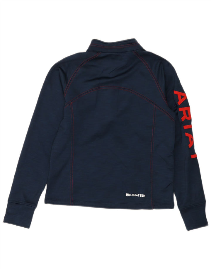 Top della tuta pullover con grafica ARIAT per ragazzi 9-10 anni medio blu navy