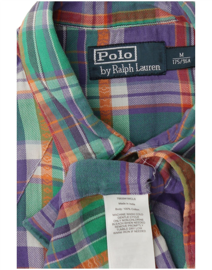 Polo Ralph Lauren Camicia in flanella da uomo in cotone scozzese medio multicolore