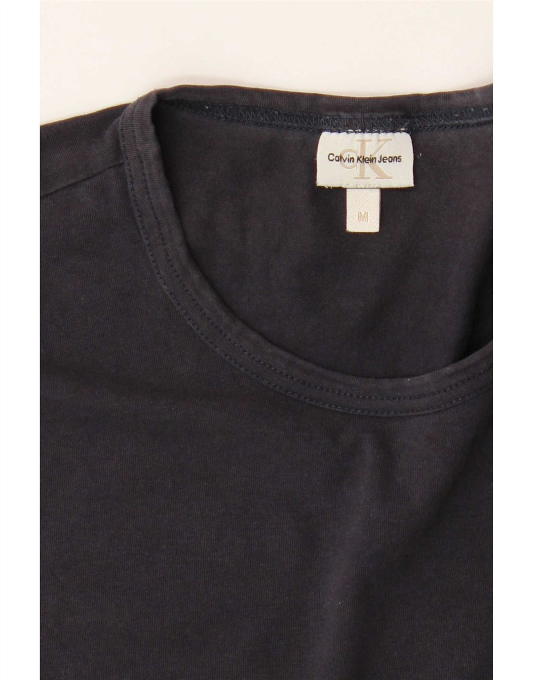 Calvin Klein Jeans Top da uomo a maniche lunghe blu navy medio