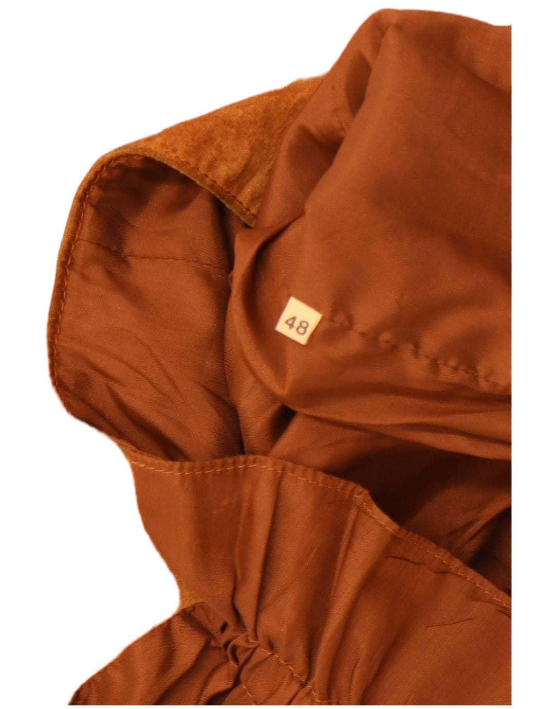 Gilet in pelle scamosciata da uomo Jey Coleman IT 48 Marrone medio