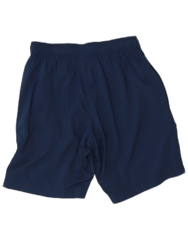 Pantaloncini sportivi Reebok da uomo piccoli in poliestere blu navy