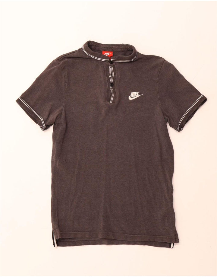 Polo NIKE da uomo piccola in cotone grigio