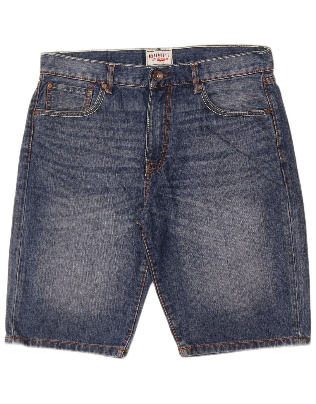 Pantaloncini di jeans da uomo Peckott W33 cotone blu medio