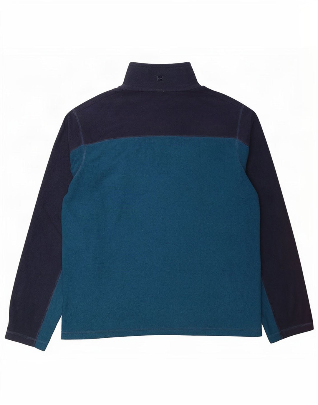 Mountain Warehouse Maglione in pile da uomo con collo e zip piccolo color block blu navy