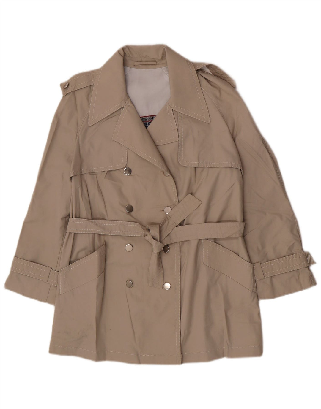 Trench vintage da donna IT 44 beige medio