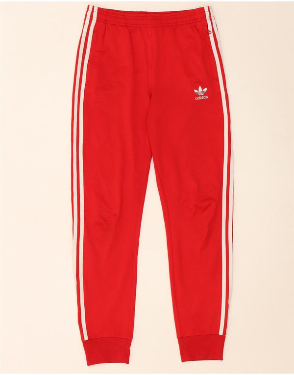 Pantaloni da tuta ADIDAS da ragazzo Joggers 13-14 anni Poliestere rosso