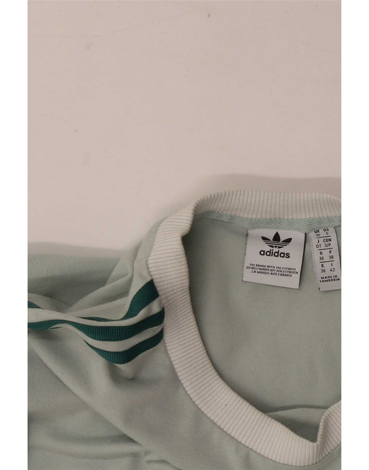 Adidas Maglia a maniche lunghe da donna UK 10 Small Verde