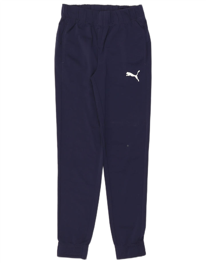 Pantaloni da tuta da donna Puma Joggers UK 10 Small Poliestere blu navy