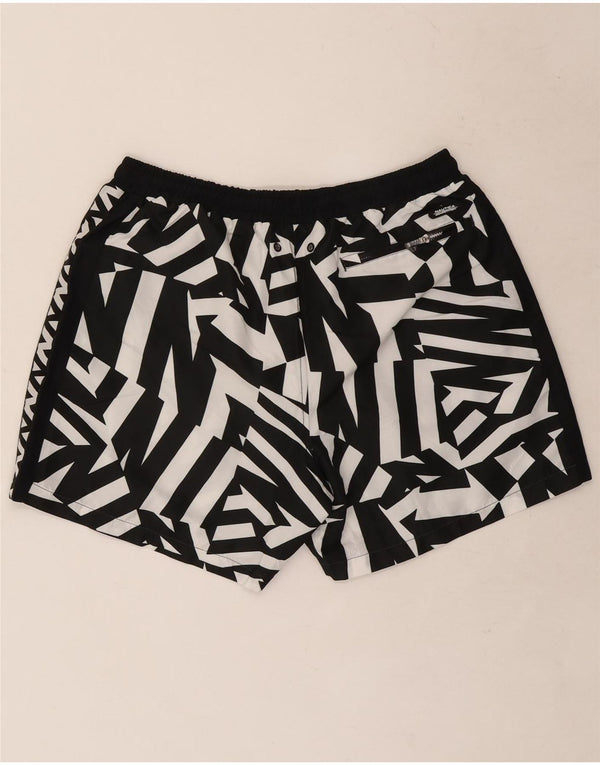 Pantaloncini da bagno da uomo Nautica Large in poliestere geometrico nero