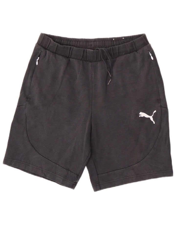 Pantaloncini sportivi da uomo Puma medio cotone nero