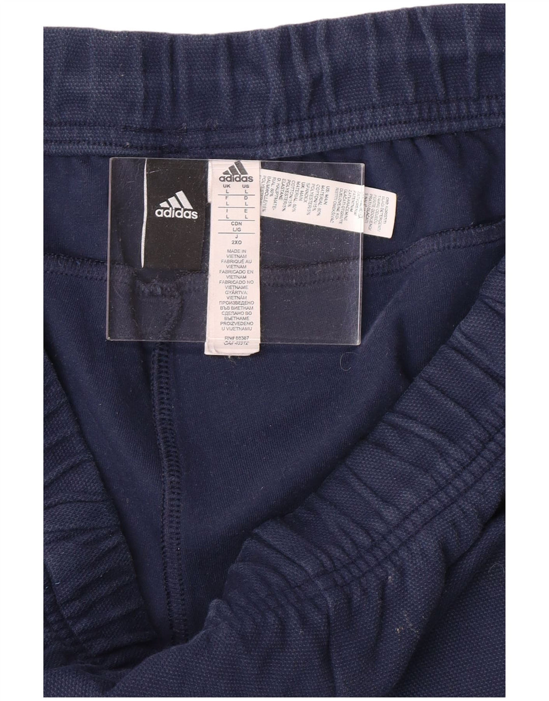 Pantaloni da tuta da uomo ADIDAS Joggers grandi in cotone blu navy