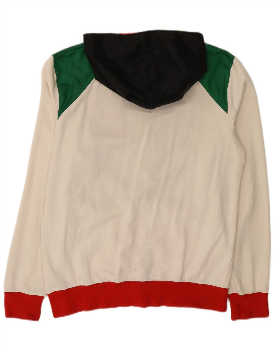Felpa con cappuccio e zip grafica Nike da uomo, color block medio multicolore
