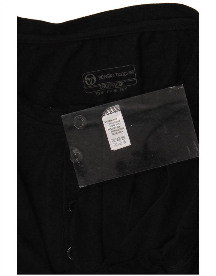SERGIO TACCHINI T-shirt Uomo Top Small Nera in Cotone