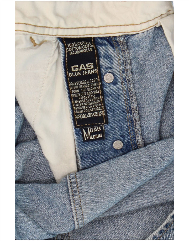 Gas Salopette cargo da uomo Jeans media W34 L31 cotone blu