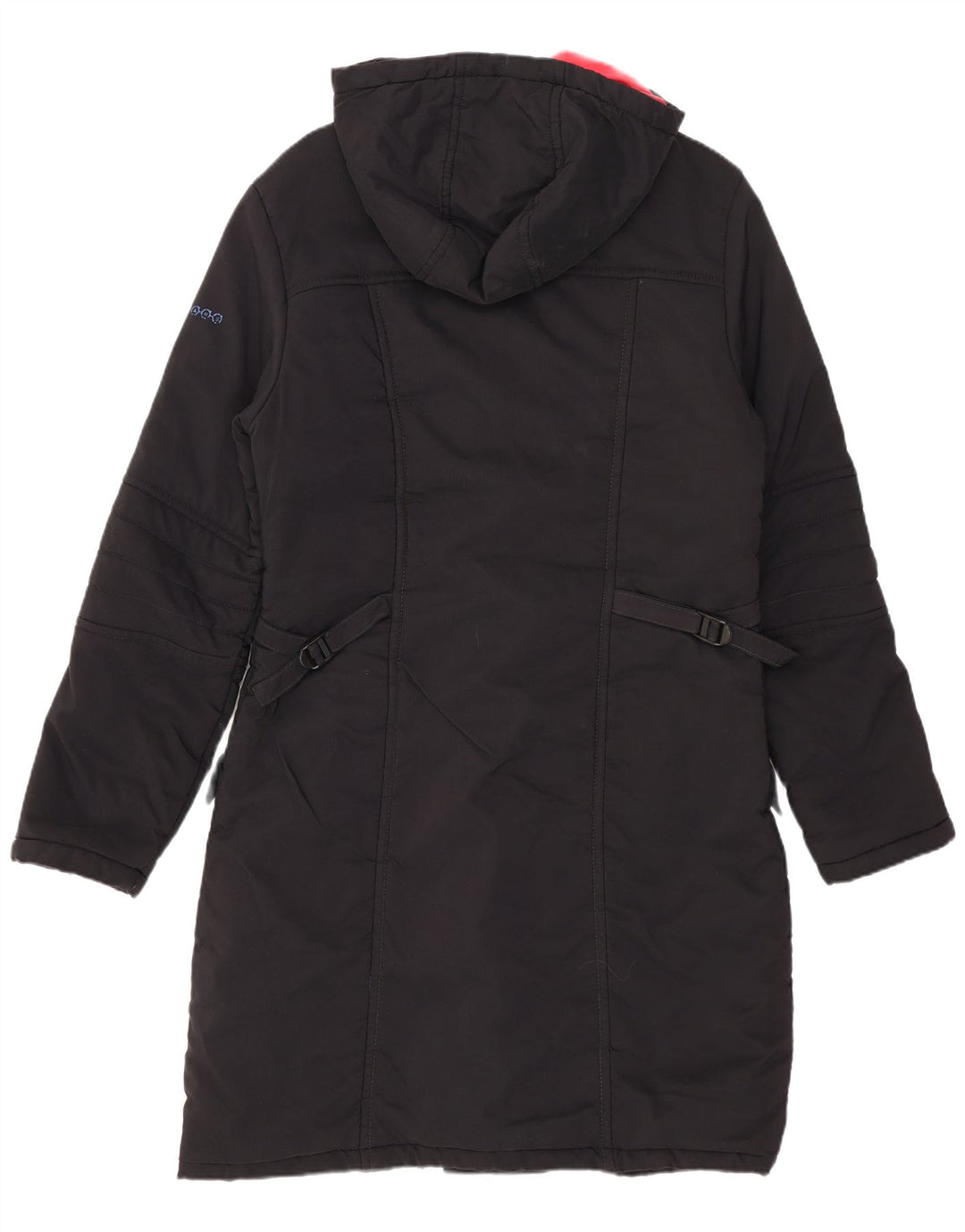 Cappotto imbottito con cappuccio da donna Lee UK 10 piccolo nero