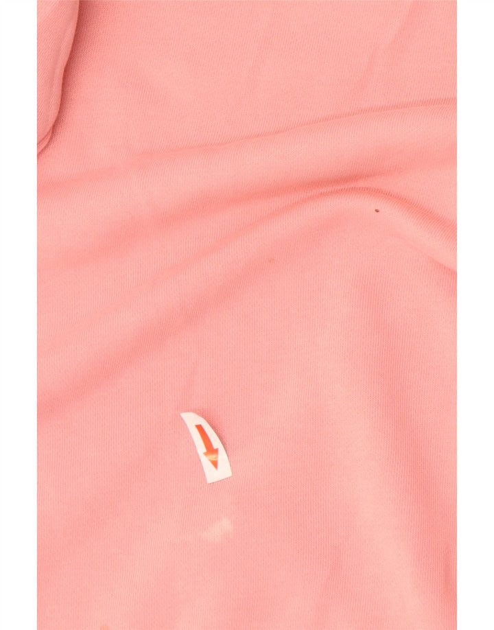 Felpa grafica da donna Adidas Jumper UK 12/14 Cotone rosa medio