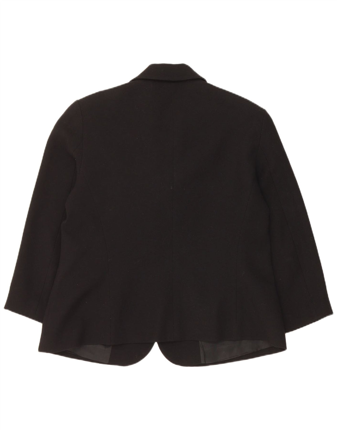 Luisa Spagnoli Giacca Blazer a 3 Bottoni da Donna UK 14 Lana Nera Media