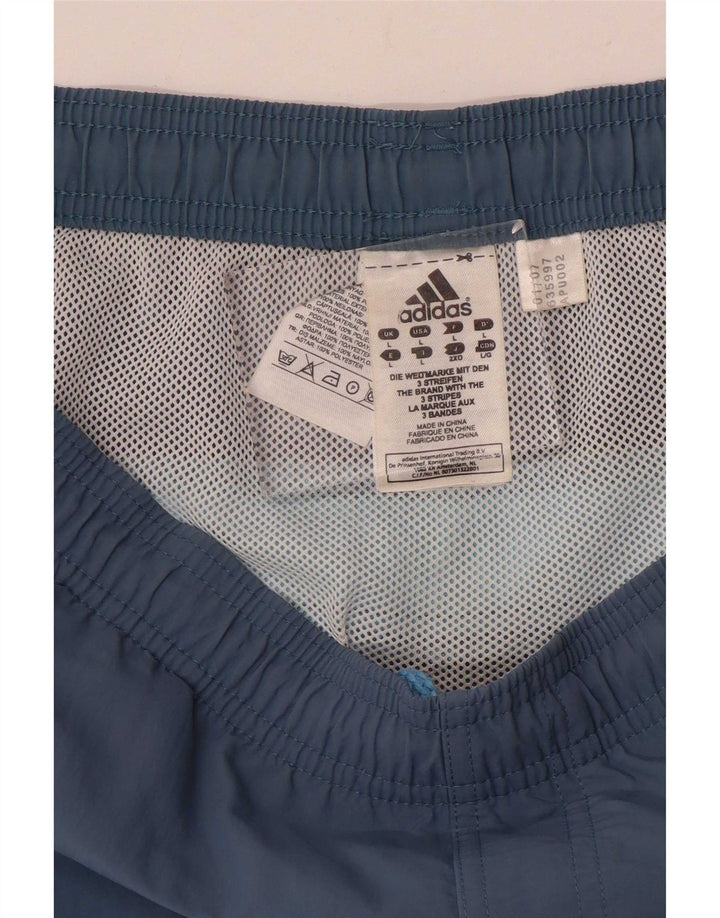 Pantaloncini sportivi Adidas da uomo grandi in poliestere blu