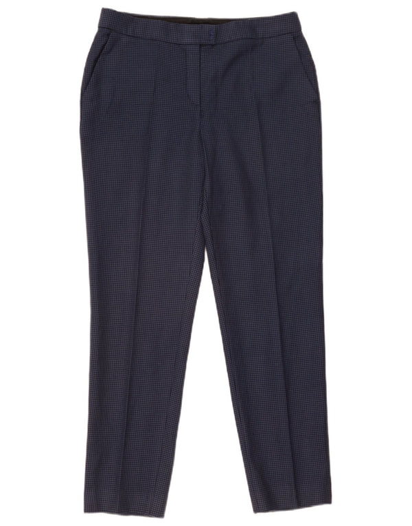 Pantaloni chino da donna Massimo Dutti EU 40 Medium W31 L28 Pied de poule blu