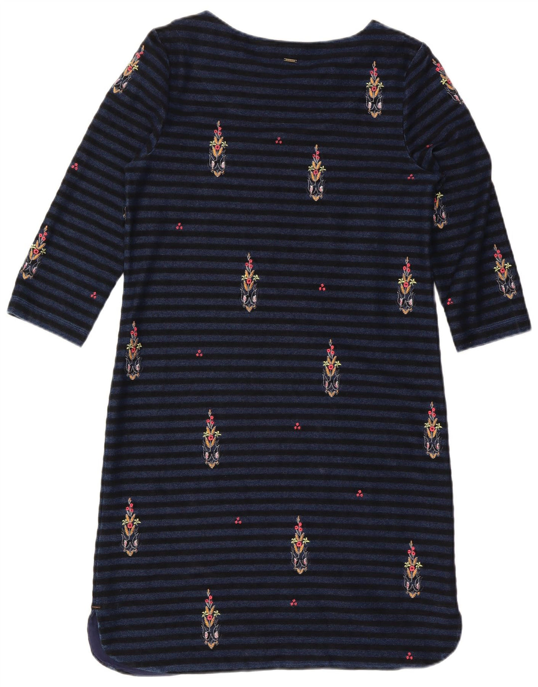 Abito a trapezio da donna con maniche a 3/4 di White Stuff UK 12 Medio a righe blu navy