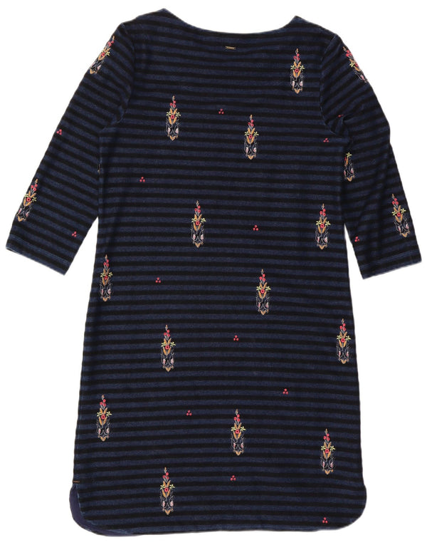 Abito a trapezio da donna con maniche a 3/4 di White Stuff UK 12 Medio a righe blu navy