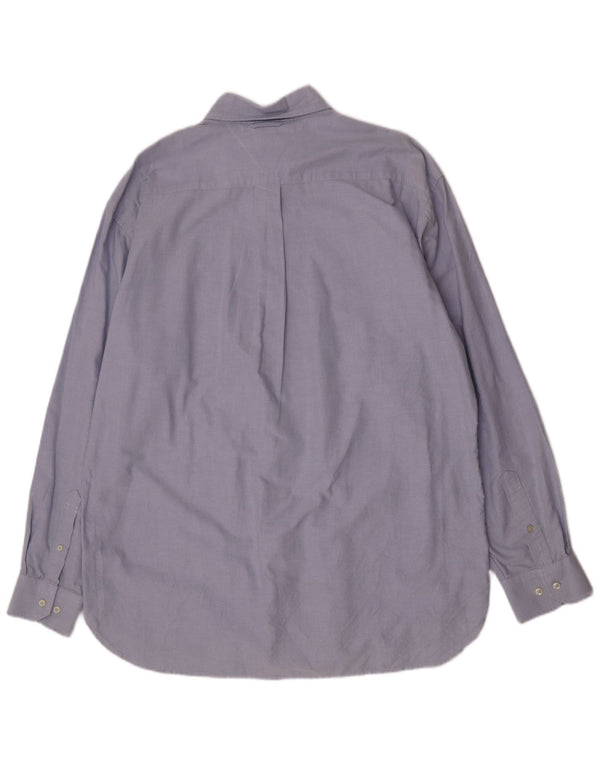 Camicia da uomo Regular Fit Tommy Hilfiger Large in cotone blu