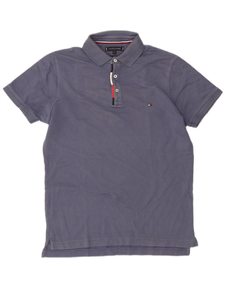 Polo da uomo Tommy Hilfiger blu medio