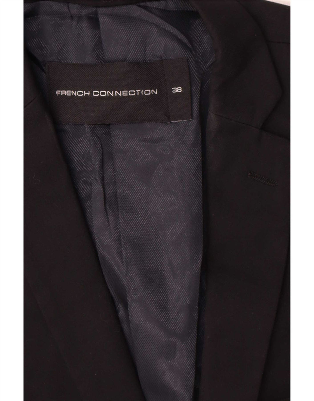 Giacca blazer da uomo a 2 bottoni French Connection UK 38 poliestere nero medio